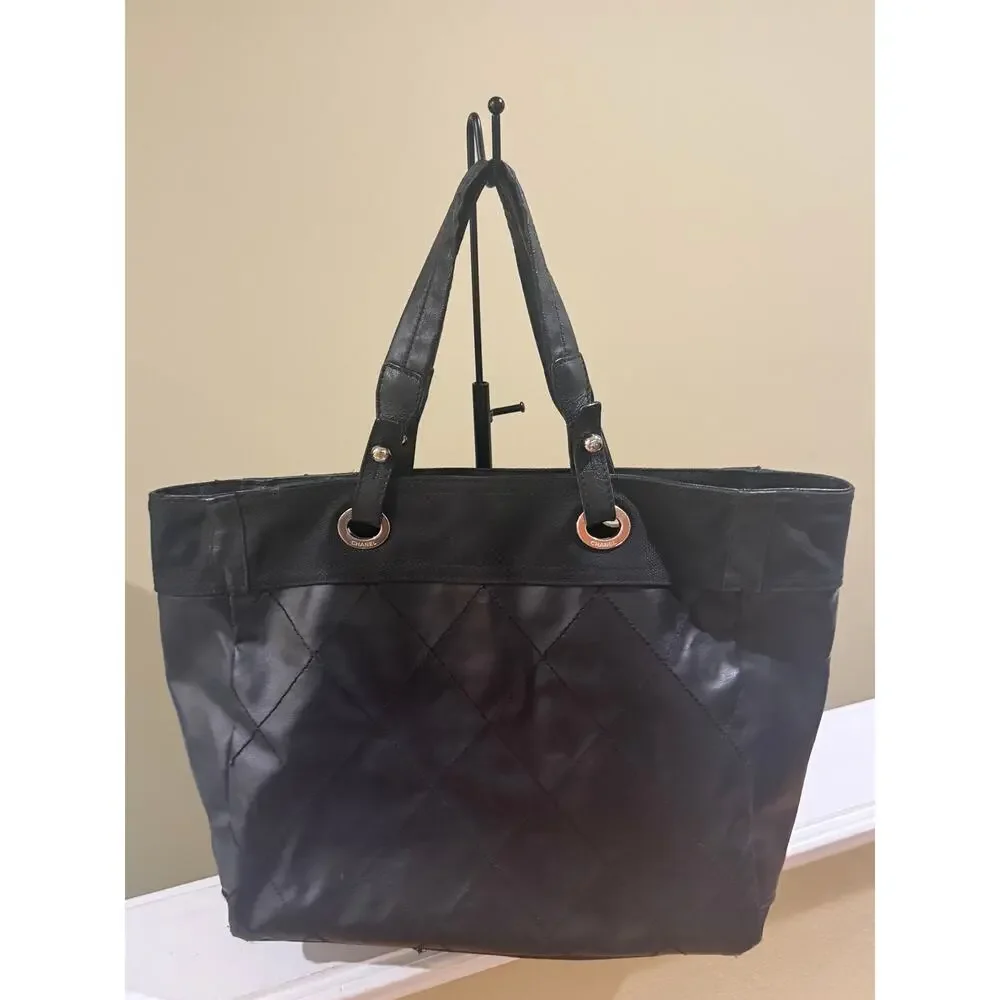 LS016 Chanel Paris-Biarritz Tote Bag*Black